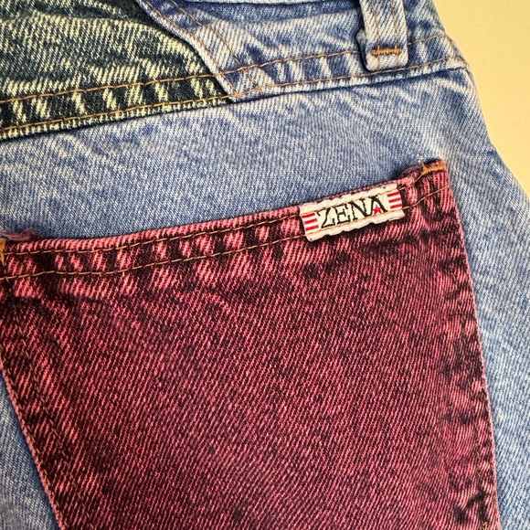 ZENA vintage Bermuda jean shorts jorts - Picture 3 of 10